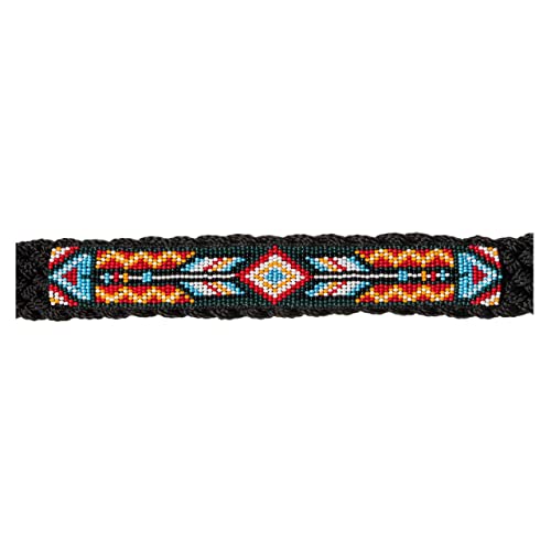 Tough 1 Beaded Mule Halter w.Lead Black Arrow - color: Arrow/Diamond
