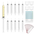 60 Sets 3Ml Colostrum Collector Kit Include 60 3ml No Needle Sterile Syringes with Cap, 4 Measuring Cup, 6 Zip-lock Storage Bags, 60 Labels for Breast Milk Collector - size: 60pcs-3ml