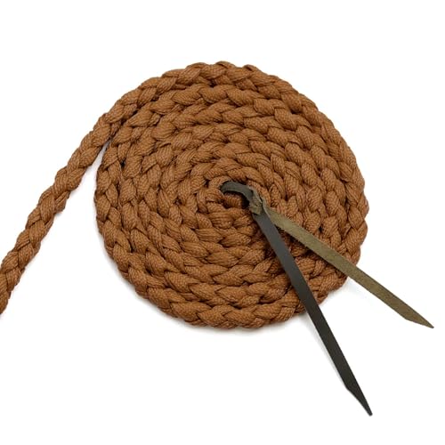 Jeffers Equine Braided Mule Tape Halter with 10' Detachable Lead Rope Set for Horses, 14 to 18 Hands - Stylish Design with Adjustable Poll Strap, Easy to Use Western Tack - Bronze - color: Bronze
