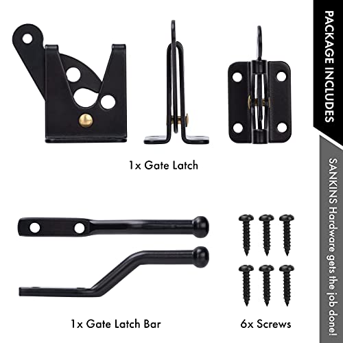 Self Locking Gate Latch for Wooden Fence, Gravity Lever Latch, 1pcs - size: Normal
