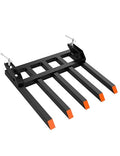 GarveeLife 48 in Bucket Clamp on Pallet Forks 2500 LBS Heavy Duty | with 5 Tines for Tractor Accessories,Loader Bucket, Skid Steer - size: 48" Bucket