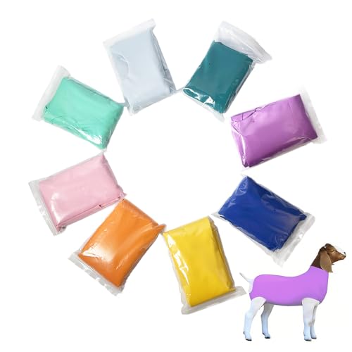 Spandex Goat Tube for Show Goats - Show Livestock Supplies: Goat Covers & Blankets (Violet, Large) - color: violet, size: Large