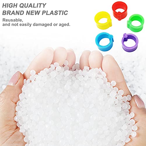 200Pcs 8mm Coturnix Quail Leg Bands Baby Chick Leg Bands Pigeon Bands Chicken Leg Bands Rings 8/16/20/25mm - size: 8mm - 200Pcs