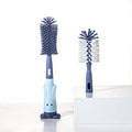 Silicone Baby Bottle Brush with Stand, Water Bottle Brush Cleaner Set | Cup Cleaning Brush, Multifunctional Cleaning Brush Set - color: Dark Blue 1