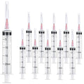 50 Pack 20ml 18Ga Lab Syringe Tools with Measurement, Individually Packed - style: 50 pack - 20ml 18 gauge