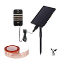 Slug Fence, Electric SnailStop Fence for Keep Snails Away from Raised Beds, Battery Power with Solar Panel, Animal and Environmentally Friendly
