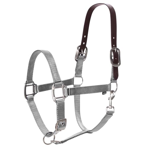 Equinavia Loki Adjustable Breakaway Horse Halter - Silver Sconce Gray - Cob - color: Silver Sconce Gray, size: Cob