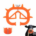 5PCS Cow Nose Ring Farm Livestock Animal Weaner Red Plastic Calf Weaning Nose Rings Spiked Preventing Milk Suckling Farm Livestock Equipment