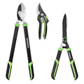 WORKPRO 3-Piece Garden Shears Set, Heavy-Duty Gardening Clippers | Includes 20” Hedge Shear, 24” Anvil Lopper & 8” Pruning Shear, with Sharp Blade, Comfort Grip for Branch, Shrub, and Hedge - size: 3PCS - Garden Shears Set