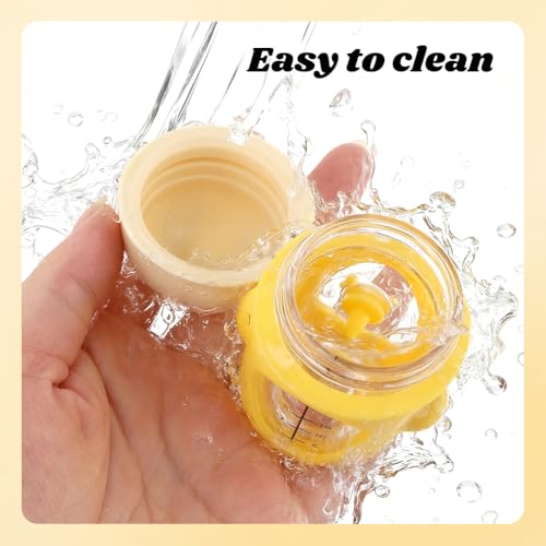 20ml Pet Feeder Bottle Puppy Bottles for Nursing Animal Feeding Bottles Kitten Bottle for Nursing Dog Cat Milk Feeding Bottl e (Color:Yellow)