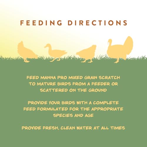 Manna Pro Ultimate Chicken Scratch Multigrain Treat, 10 lb Bag | Nutrient-Rich Scratch Grain Blend, Natural Multigrain Treat, Encourages Natural Foraging, For Chickens & Poultry - size: 10 Pound (Pack of 1)