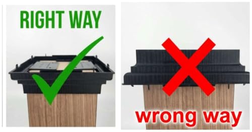 4x4 Brown Flat Post Cap Most Common fits (3.5"x3.5" up to 3.75"x3.75") Pressure Treated Post. Newel Newport Top for Outdoor Fences, Mailboxes & Decks. UV Stable Polymer | UV stable polymer, American made, patented installation, corrosion resistant, weathe