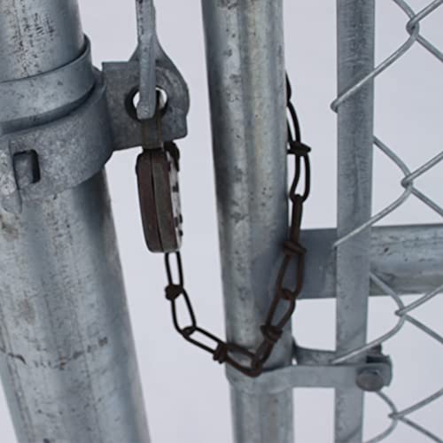 1-3/8" Chain Link Fence Gate Post Hinge, Galvanized Fence，4pcs for 32mm Pipe Panel Frames, Male and Female Hing Carbon Steel Max Load 220lb Fit 1 ⅜"