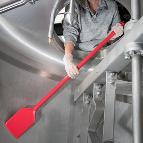 SPARTA 40352C05 Nylon Paddle Scraper, Long Handle, Waterproof With Color Coded System For Commerical Kitchens, 40 Inches, Red