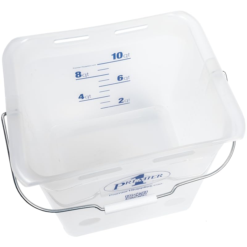 Premier 1 Lamb 'N' Goat Kid Prima Orphan Feeding Bucket – 2.5 Gal, Square | 4 nipple holes. Square, see-through bucket for easy milk monitoring & cleaning. For orphan lambs & goat kids. - size: 2.5 Gallon Square - 4 Holes