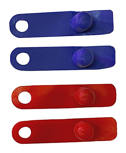 A.D.P. R1 Rooster Booster Protection Chicken Mitt Safety Poultry Bird Botas para GALLOS BREEDING Supplies 2 Pairs Color Blue & Red, Leg Protect & Care, Best Rubber - color: Red & Blue R1
