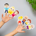 Soft Felt Finger Family Puppets – 7 Pack Nursery Rhyme Finger Puppets Toy for Toddlers & Preschool Kids, Ideal for Parent-Child Interaction, Classroom Activities, Storytelling, and Bedtime Songs - style: 7PCSFamily Finger Puppets