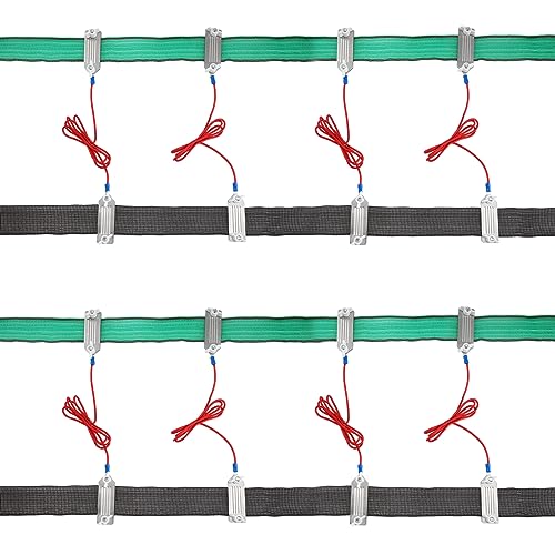 Kanayu 8 Pcs Electric Fence Tape Connector Polytape to Polytape Connector 40mm Electric Tape for Fence Connection with 90 cm Wire for 1/2" to 1-1/2" Width