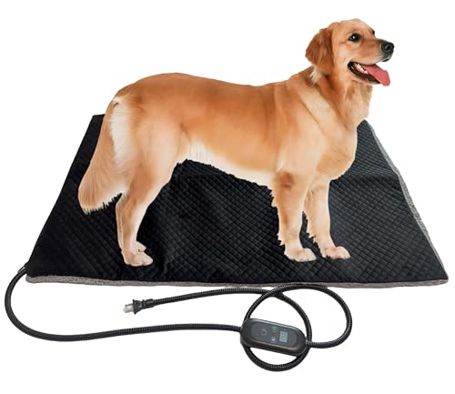 Dog Heating Pad Heated Cat Bed Puppy Heating Pad for Whelping New Born Pet