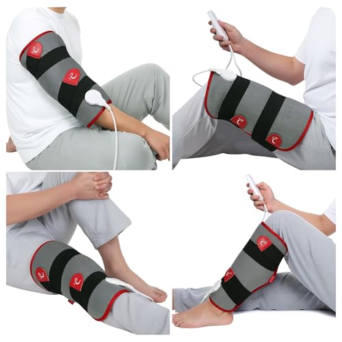 Comfytemp Leg Heating Pad, Wearable Heat Wrap for Knee/Thigh/Calf (L/XL) | FSA Eligible HSA Approved Electric Heated Pad for Legs/Arm/Hamstring Soothing Warmth, Birthday Gifts for Women Man Mom Dad - size: Large