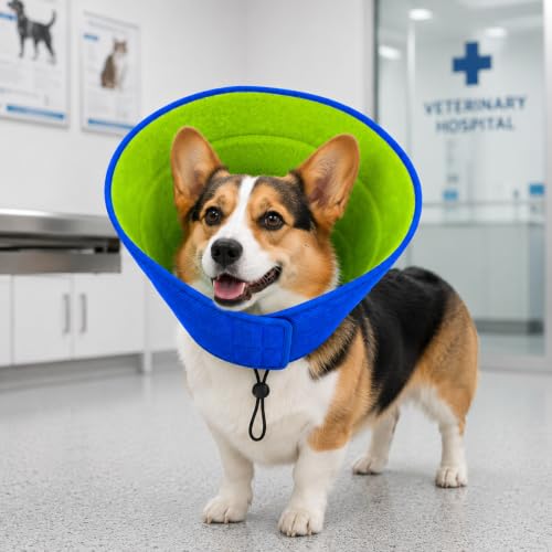 Soft Dog Cone Recovery Collars & Cones After Surgery for Small Dogs | Adjustable Breathable Dog Cone Collar,Protect Pets from Licking Wounds,Soft and Comfortable, Reduce Anxiety (S) - size: S