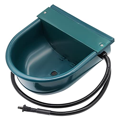 MINYULUA Automatic Heated Dog Water Bowl Large Capacity Livestock Waterer Outdoor Pet Thermal-Bowl Drinking Bowl for Dogs Horse Cattle Cow Goat Pig Animal
