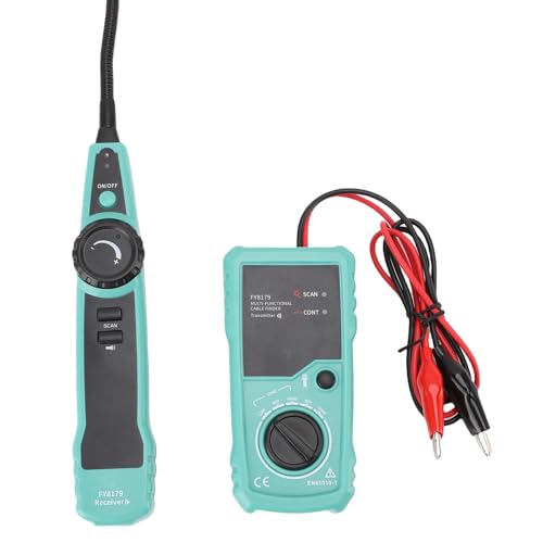 Underground Cable Locator, 7 Ft Max Detect Depth Cable Tester, Wire Tracer Break Detector Finder, 9843Ft Detect Length for Electrical Circuits Pipelines Dog Fence Buried Cables
