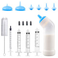 Kitten Nursing Bottle Puppy Bottles and Nipple in Cat Bottle Feeding Kit Nipple Kittens Syringe for Newborn Kittens,Puppies,Squirrel,Small Animals (Blue) - color: Blue
