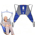 EZ Assistive Patient Lift Sling,Divided Leg Sling with Low or High Back, Lift Sling for Transfer and Positioning and Lifting, 500lb Weight Capacity (Medium-Low Back) - size: Medium-Low Back