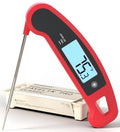 Lavatools Javelin® PRO Classic Ultra-Fast 2-Second Professional Digital Instant Read Meat Thermometer for Grill and Cooking, Auto-Rotating Backlit Display, IP65 Water Resistant, NSF Certified-Crimson - color: Crimson