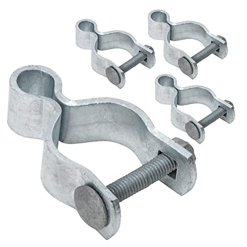 VIVIDA Chain Link Fence Female Gate Hinge, 1-5/8" Pipe Gate Hinge, 4 PCS | Galvanized Steel, For 1-5/8" OD Post, Chain Link Fence Hardware - size: 1-5/8" (4 PCS)
