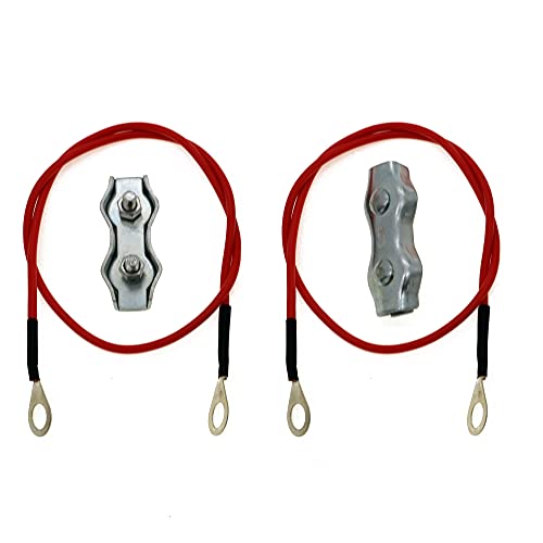 Polywire to Energizer Connector, 2 Pieces | Wire Included, Wire Clamp Included, Electric Fence Connection - style: A