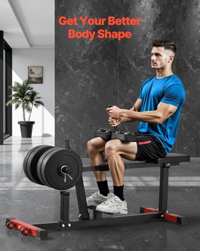 VEVOR Leg Press Machine, 700/550/440 LBS Capacity Lower Body Special Leg Machines, Adjustable Leg Strength Workout for High-Intensity Presses, Home Gym Workout Training Weight Equipment - style: Seated Leg Press Machine 440lbs