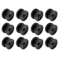 12 Pcs Circular Ring Corner Post Electric Fence Insulators | Polyrope Insulator, For Electric Fence Wire, Black