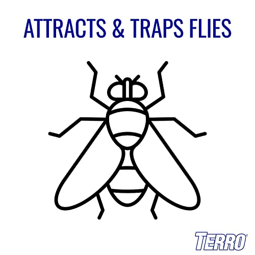 TERRO T518 Fly Magnet Indoor Housefly, 8 Count Pack, Sticky Fly Trap Indoor Hanging - size: 1 Pack