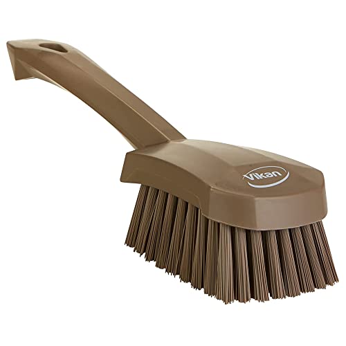 Vikan 419266 Brush,Washing,Stiff,10",PP/PBT,Brown