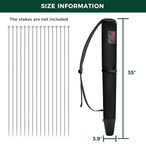 FXW Stake Bag Designed for Storing and Carrying While Camping | Multi-Brand Fit, for 32"H Playpen Stakes, Hands-Free Design, Stakes Not Included - size: 32inch
