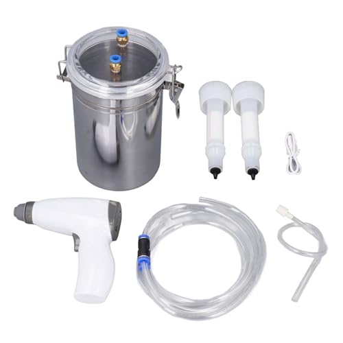 2L Electric Milking Machine for Cows & Goats, Battery-Powered Portable Goat Milker, Professional Rechargeable Milker