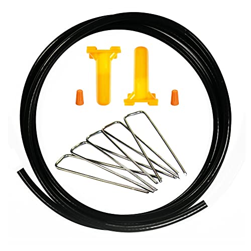 Extreme Dog Fence Wire Repair Kit, 20 ft - Splices & Staples Included | Repair a broken in-ground dog fence line: solid-core wire, waterproof splices & ground staples; direct-burial rated - size: 20 Foot Repair Kit