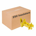 Zareba Wrap Around 2 in. Extender Insulator, 250 Pack - IT2XY-Z, Yellow - for Electric Fencing, Steel, Aluminum, Polywire, Polyrope - Preserve Electricity, No Hardware Needed, 250 Insulators Included - size: 250 Pack