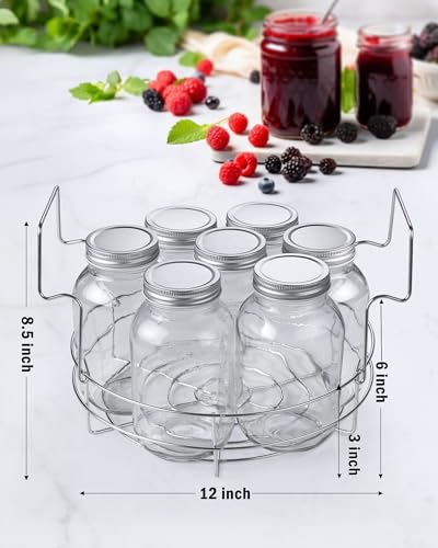 Cook N Home Stainless Steel Water Bath Canning Pot with rack and Lid, | 20 Quart Large Pots Steam Canner - Home Canning Pot for Preserving, Pickling & Jams, All Stovetops Compatible - size: 20 Quarts