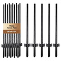 Metal Fence Post 7FT, 10 Pack Heavy Duty T Posts for Garden | Heavy Duty Steel / Black Coating / Rust Resistant / Garden Wire Fence Support / Trellis / No-Dig U Post - size: 7FT 10PCS