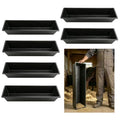 6Pcs Long Livestock Feeding Trough, 12 Gallon/48 Quart Large Capacity Heavy Duty Horse Feeder Water Trough for Horse Sheep Goat Pig Farm Livestock Poultry