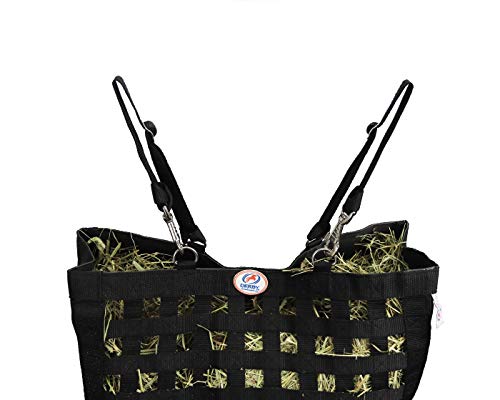 Ultra Slow Feeder Horse Hay Bag with Super Tough Bottom and 6 Month Warranty - color: Royal Blue