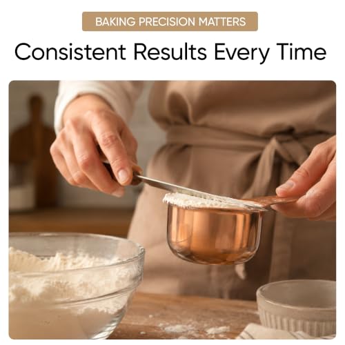 Color Up 1 Cup Measuring Cup (240 ml) – Premium Copper Stainless Steel, Accurate for Wet & Dry Ingredients, Embossed Markings, Easy-Pour Spouts, Dishwasher-Safe, Kitchen Essential - size: 1 Cup (240 ml) Copper