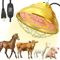 Heat Lamp for Chickens 600W/300W, Carbon Fiber Hanging Chicken Coop Heater | Adjustable Dual Mode/Hanging Height Waterproof Brooder Heater Aluminum Alloy Safety Lamp for Chicks, Poultry, Livestock, Pets - size: 600 Watt
