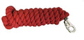 10 Ft Cotton Lead Rope, 3/4 in, Bull Snap Red - color: Red