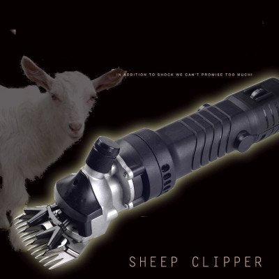 Huanyu 350 W Electric Sheep Goat Clippers Shears Groomer Wool Shearing Sheep Clipper Sheep Shearing Clipper Sheep Wool Shear Livestock Pet Animal Farm 2400 rpm & 13 straight blade