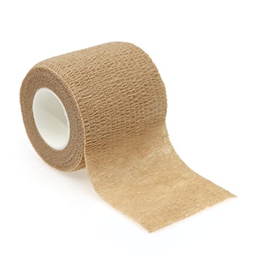 Self Adhesive Bandage Wrap Animal Cohesive Bandage Self Adherent Wrap First Aid Tape for Dogs Cats Horses Birds & Wrist Healing Ankle Sprain (2 Inch Mixed Pure 6 Rolls) - color: 2 Inch Mixed Pure 6 Rolls