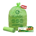 Simply Bio 50-55 Gallon Compostable Trash Bags Liners Flat-Top, Heavy Duty Extra Thick 1.57 Mil, 208.2 Liter, 12 Bags, Lawn, Yard, and Restaurant Use, ASTM D6400, US BPI, OK Compost Home Certified - size: 1 Count (Pack of 12), style: Flat-Top (55 Gal, 1.5